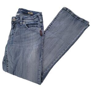Silver Suki Boot Cut Jeans Womens Size 28 Mid Rise Light Wash Denim Pants